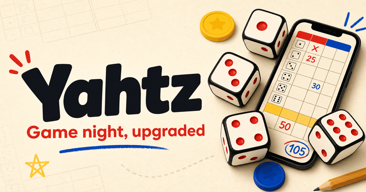 Yahtz social share artwork